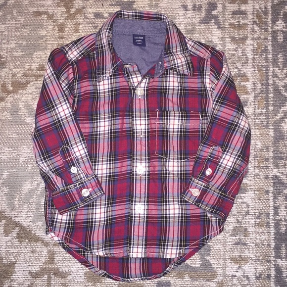 babyGap plaid button up shirt - Picture 1 of 3